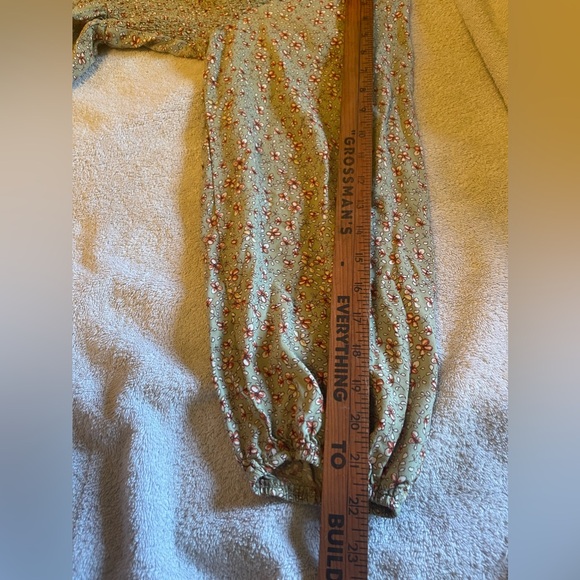 Rue+ Women’s Plus Babydoll Ruched Long Puff Sleeve Tiered Floral Dress 2X - Picture 12 of 13